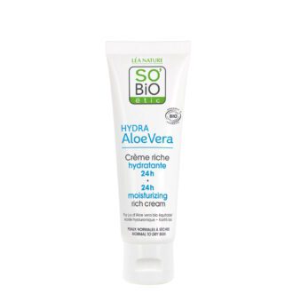 SO'BIO ÉTIC 24ωρη Ενυδατική Κρέμα Ημέρας (Πλούσιας Υφής) Με βιολογική αλόη 50ml