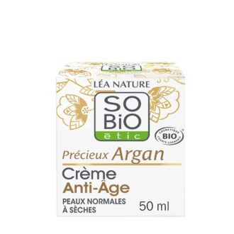 SO’BIO ÉTIC Κρέμα Ημέρας Προσώπου Αντιγήρανσης (Πλούσιας Υφής) – Με βιολογικό αργανέλαιο & υαλουρονικό οξύ 50ml