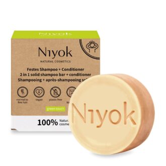 NIYOK Στερεό Σαμπουάν & Conditioner Green Touch